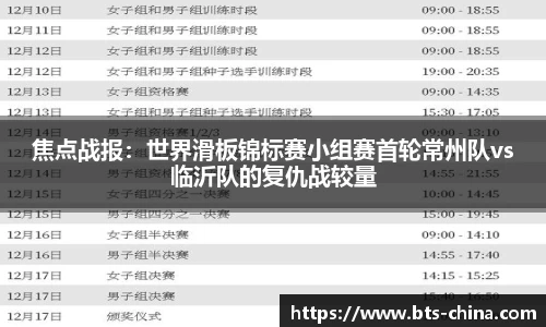 焦点战报：世界滑板锦标赛小组赛首轮常州队vs临沂队的复仇战较量